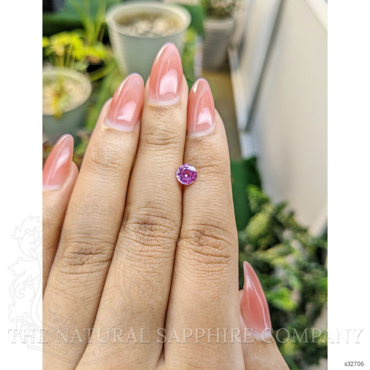 0.84 Ct. Pinkish Purple Sapphire from Madagascar