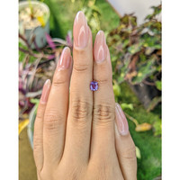 0.84 Ct. Purple Sapphire from Madagascar Life Style