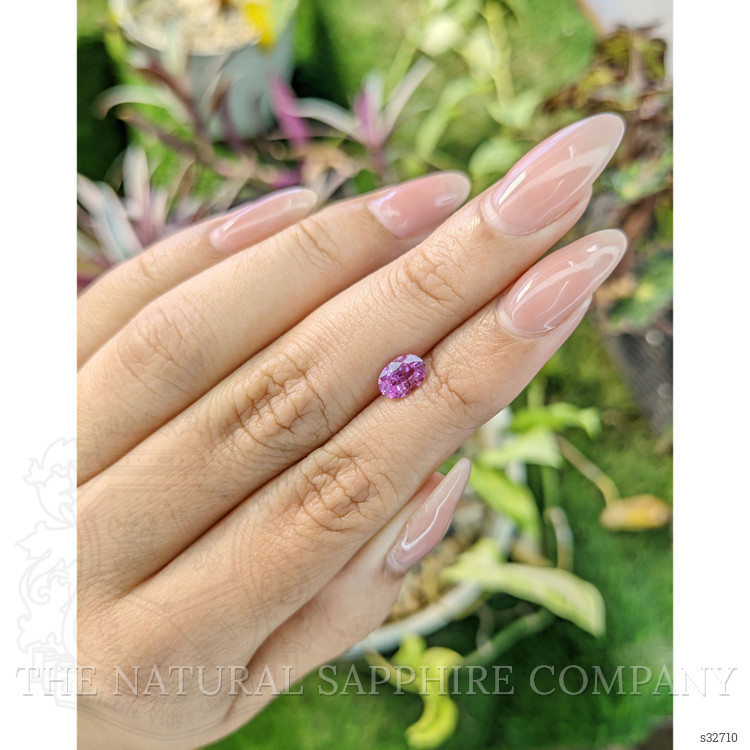 0.87 Ct. Pinkish Purple Sapphire from Madagascar