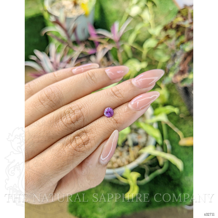 0.88 Ct. Pinkish Purple Sapphire from Madagascar
