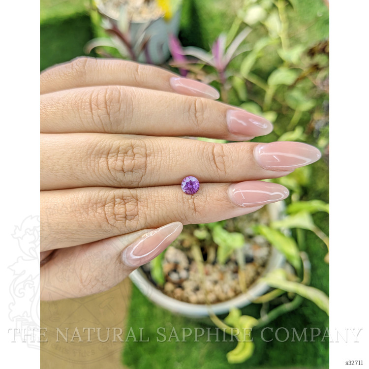 0.88 Ct. Pinkish Purple Sapphire from Madagascar