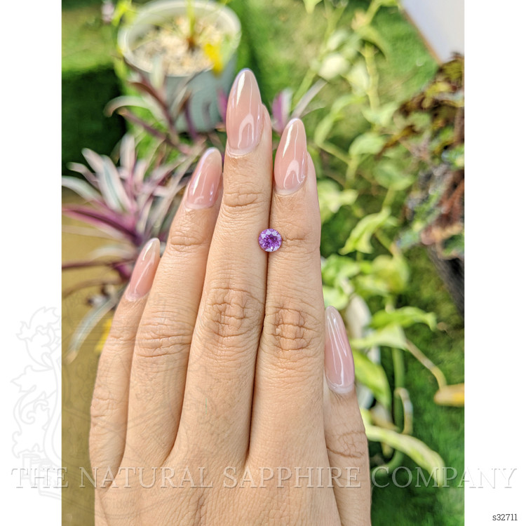 0.88 Ct. Pinkish Purple Sapphire from Madagascar