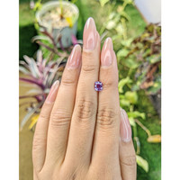 0.93 Ct. Pinkish Purple Sapphire from Madagascar Life Style