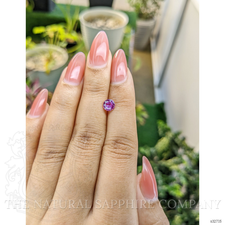 0.92 Ct. Pinkish Purple Sapphire from Madagascar