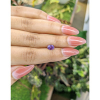 0.93 Ct. Pinkish Purple Sapphire from Madagascar Life Style