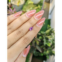 0.94 Ct. Pinkish Purple Sapphire from Madagascar Life Style