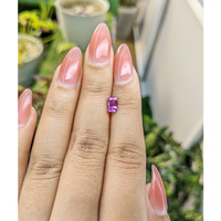 1.03 Ct. Pinkish Purple Sapphire from Madagascar Life Style