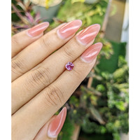 1.06 Ct. Purplish Pink Sapphire from Madagascar Life Style