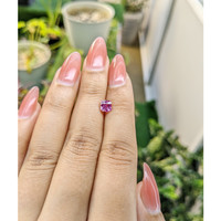 1.06 Ct. Purplish Pink Sapphire from Madagascar Life Style