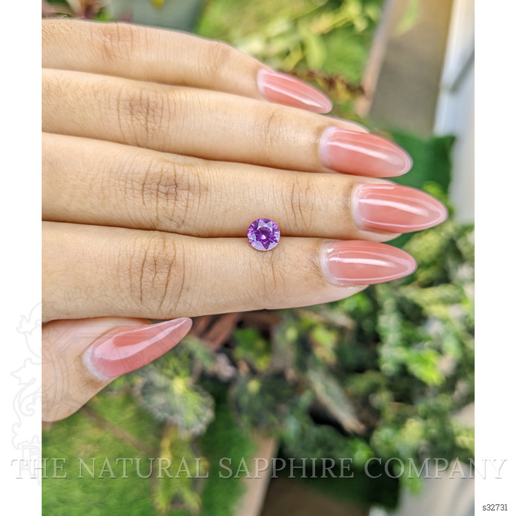 1.21 Ct. Pinkish Purple Sapphire from Madagascar