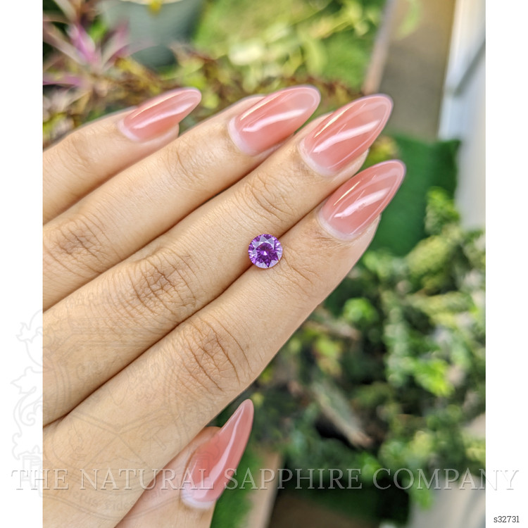 1.21 Ct. Pinkish Purple Sapphire from Madagascar