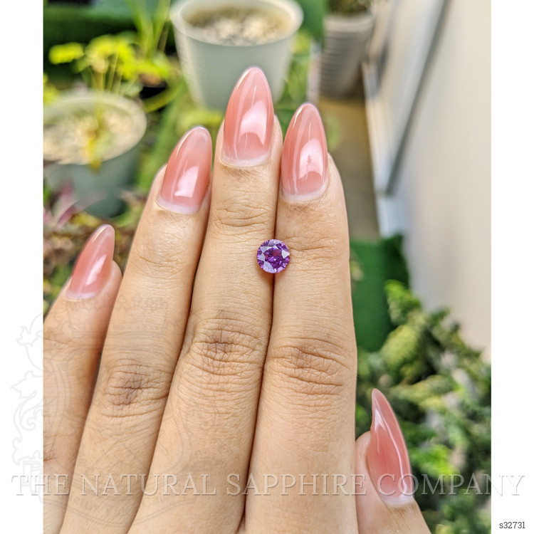 1.21 Ct. Pinkish Purple Sapphire from Madagascar