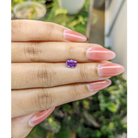 1.23 Ct. Pinkish Purple Sapphire from Madagascar Life Style