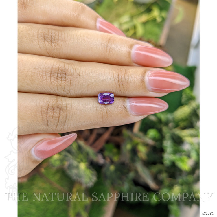 1.23 Ct. Pinkish Purple Sapphire from Madagascar