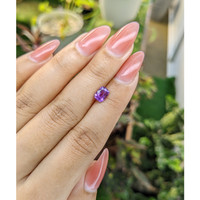 1.23 Ct. Pinkish Purple Sapphire from Madagascar Life Style