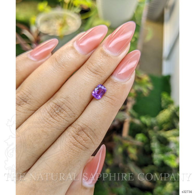 1.23 Ct. Pinkish Purple Sapphire from Madagascar