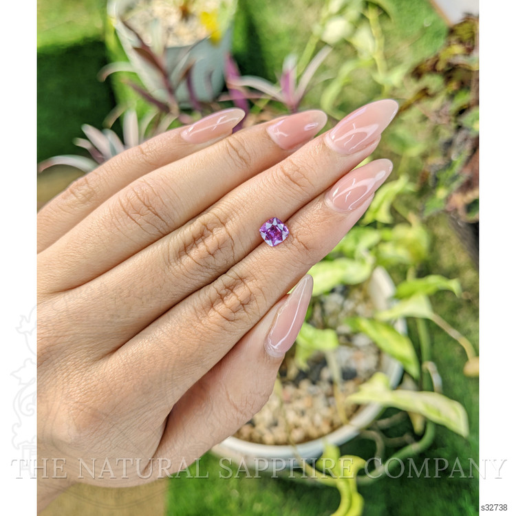 1.29 Ct. Pinkish Purple Sapphire from Madagascar