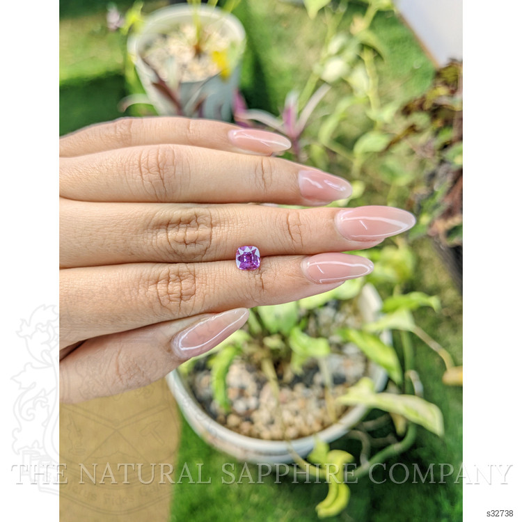 1.29 Ct. Pinkish Purple Sapphire from Madagascar