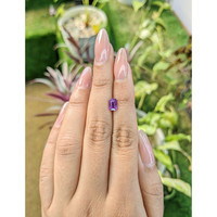 1.29 Ct. Purple Sapphire from Madagascar Life Style