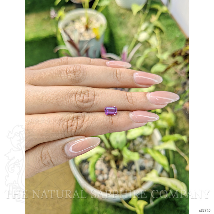 1.31 Ct. Pinkish Purple Sapphire from Madagascar