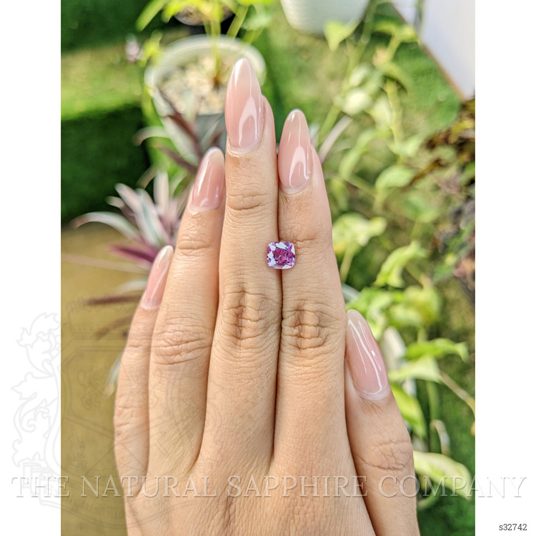 1.33 Ct. Pinkish Purple Sapphire from Madagascar