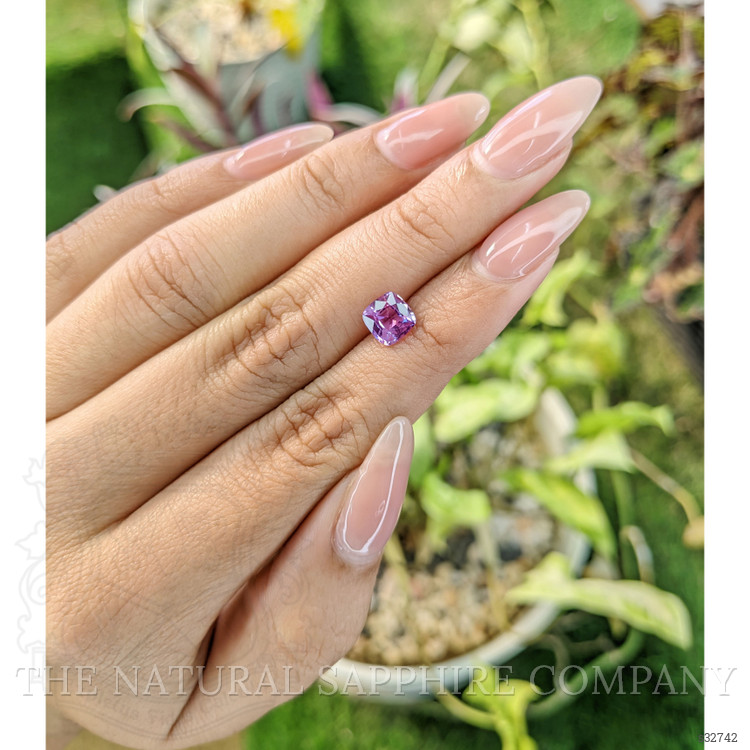 1.33 Ct. Pinkish Purple Sapphire from Madagascar