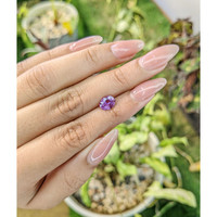 1.36 Ct. Pinkish Purple Sapphire from Madagascar Life Style