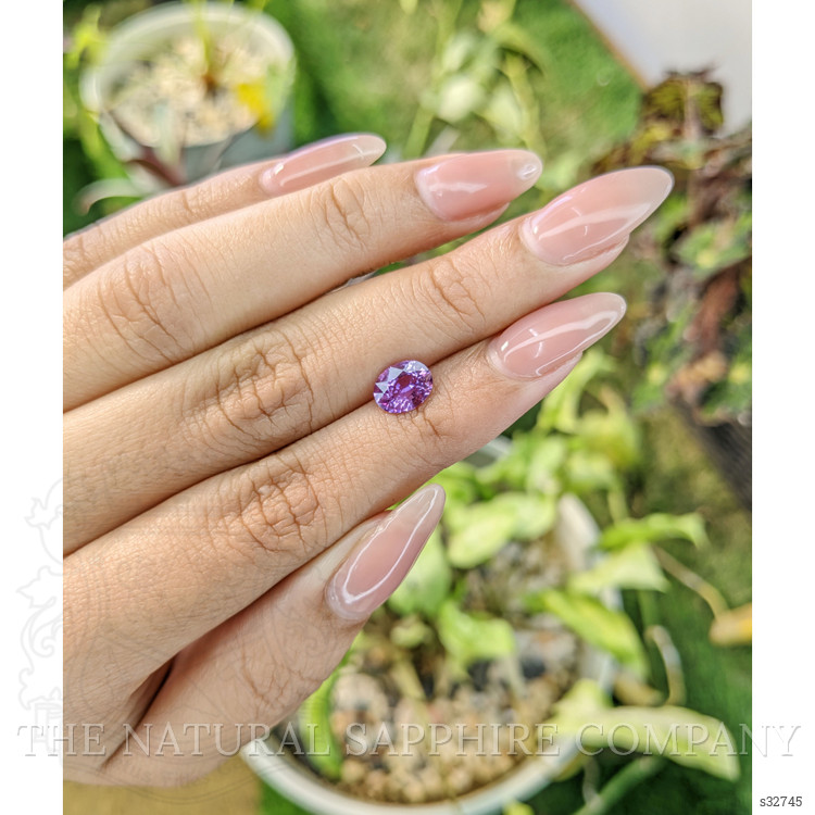 1.36 Ct. Pinkish Purple Sapphire from Madagascar