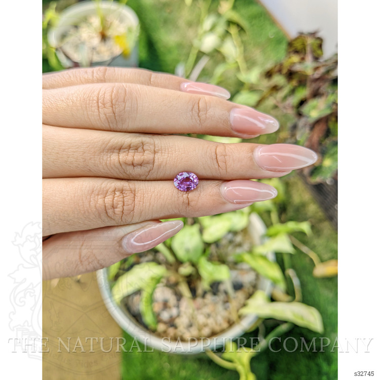 1.36 Ct. Pinkish Purple Sapphire from Madagascar