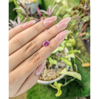 1.41 Ct. Purplish Pink Sapphire from Madagascar Life Style