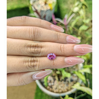 1.41 Ct. Purplish Pink Sapphire from Madagascar Life Style