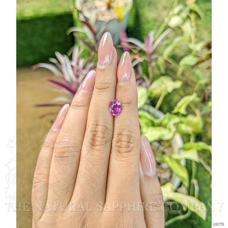 2.04 Ct. Pinkish Purple Sapphire from Madagascar