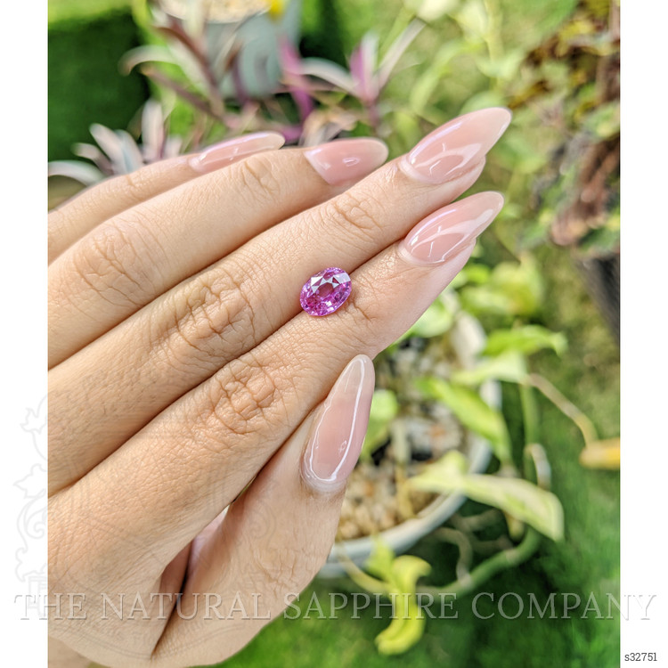 2.04 Ct. Pinkish Purple Sapphire from Madagascar