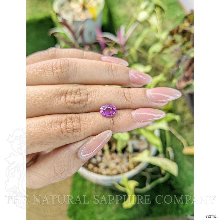 2.04 Ct. Pinkish Purple Sapphire from Madagascar