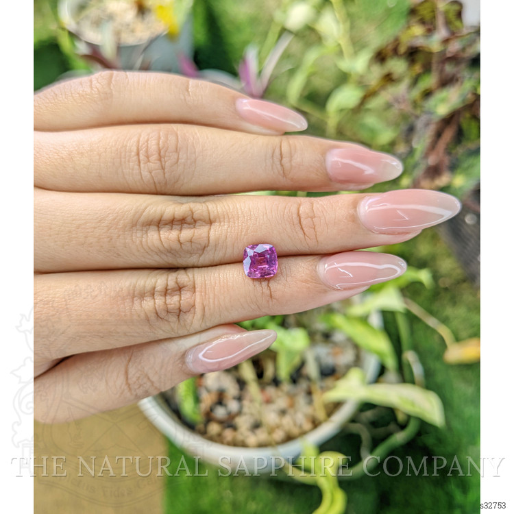 2.05 Ct. Purplish Pink Sapphire from Madagascar