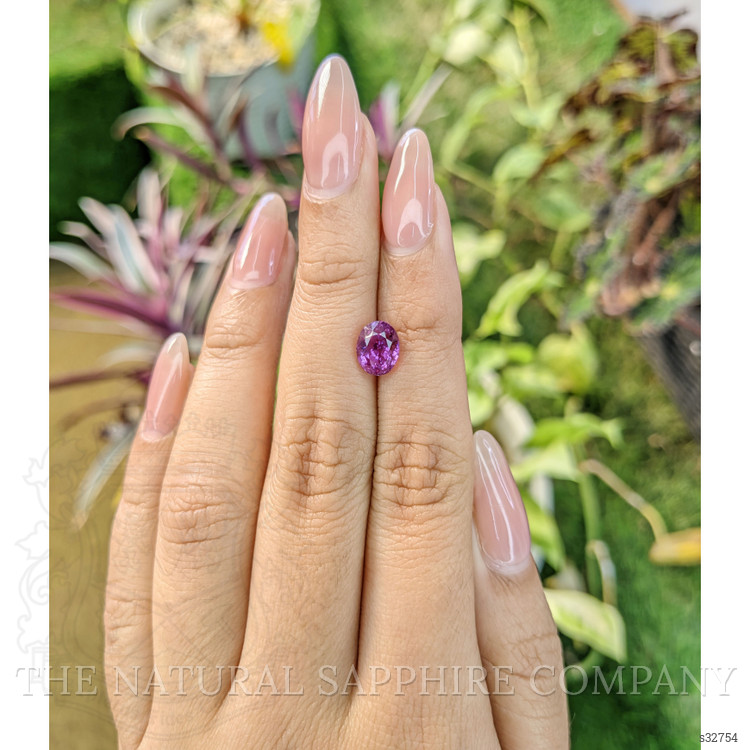 2.52 Ct. Pinkish Purple Sapphire from Madagascar