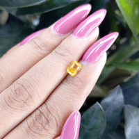 1.10 Ct. Orangish Yellow Sapphire from Ceylon (Sri Lanka) Life Style