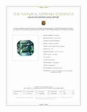 1.04 Ct. Bluish Green Sapphire from Madagascar Scan Report