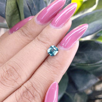 1.04 Ct. Bluish Green Sapphire from Madagascar Life Style