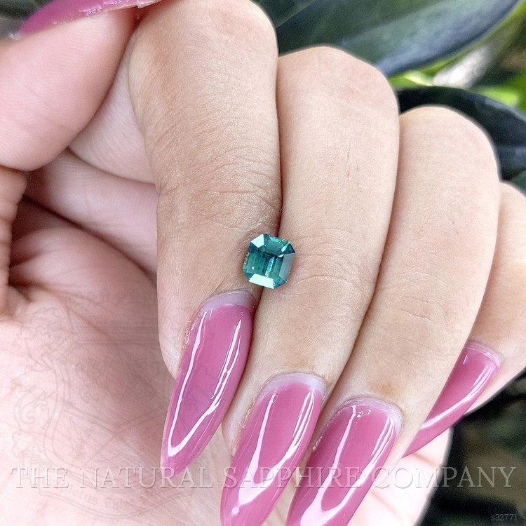 1.04 Ct. Bluish Green Sapphire from Madagascar