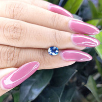 1.12 Ct. Blue Sapphire from Madagascar Life Style