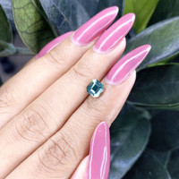 1.51 Ct. Bluish Green Sapphire from Madagascar Life Style