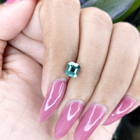 1.51 Ct. Bluish Green Sapphire from Madagascar Life Style