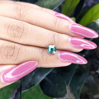 1.51 Ct. Bluish Green Sapphire from Madagascar Life Style