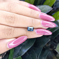 1.51 Ct. Greenish Blue Sapphire from Madagascar Life Style