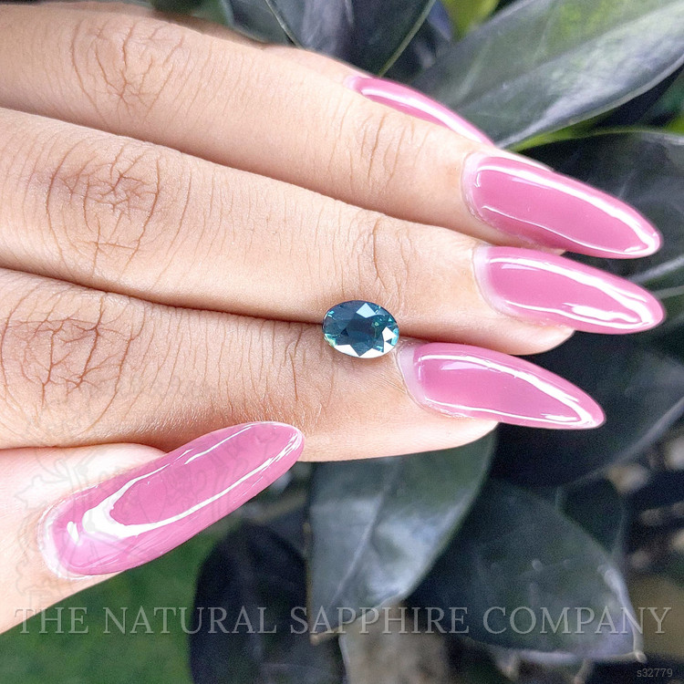 1.57 Ct. Greenish Blue Sapphire from Madagascar