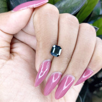 2.02 Ct. Bluish Green Sapphire from Madagascar Life Style