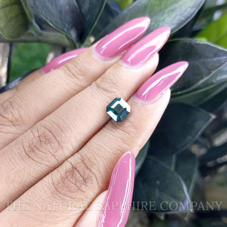 2.07 Ct. Bluish Green Sapphire from Madagascar