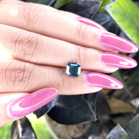 2.10 Ct. Bluish Green Sapphire from Madagascar Life Style