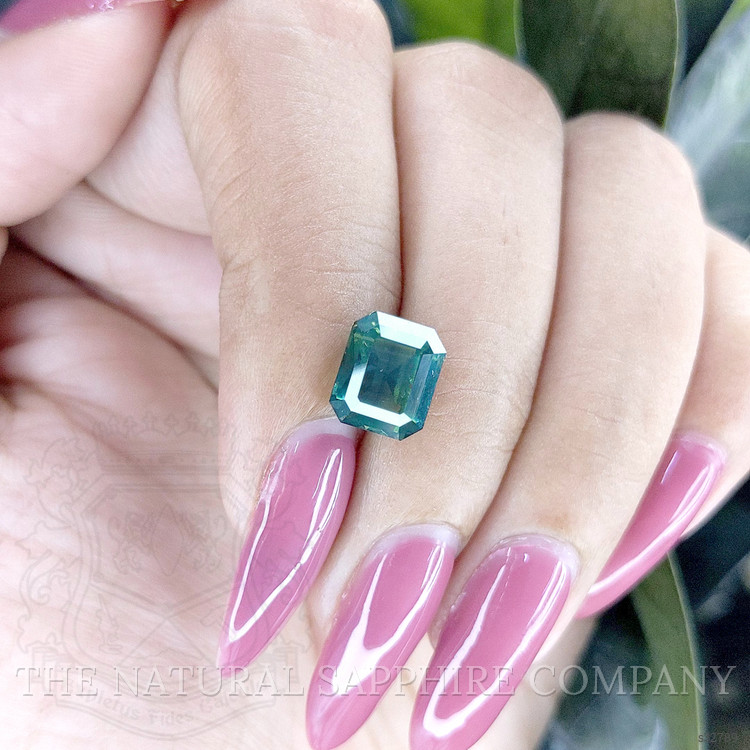 4.06 Ct. Bluish Green Sapphire from Madagascar